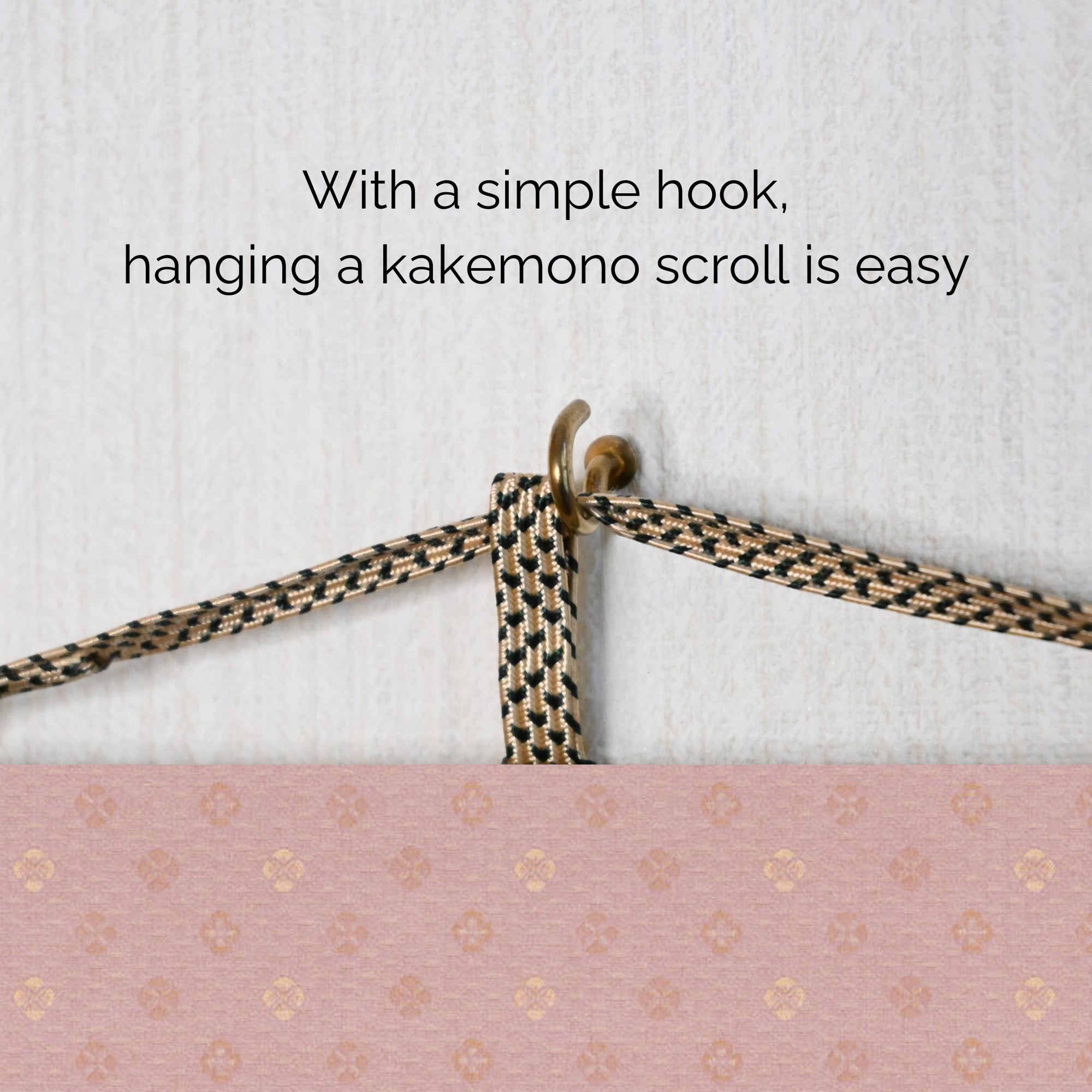 Anime japonais Sakura Kakemono Wall Scroll – Femmes en kimono avec pagode