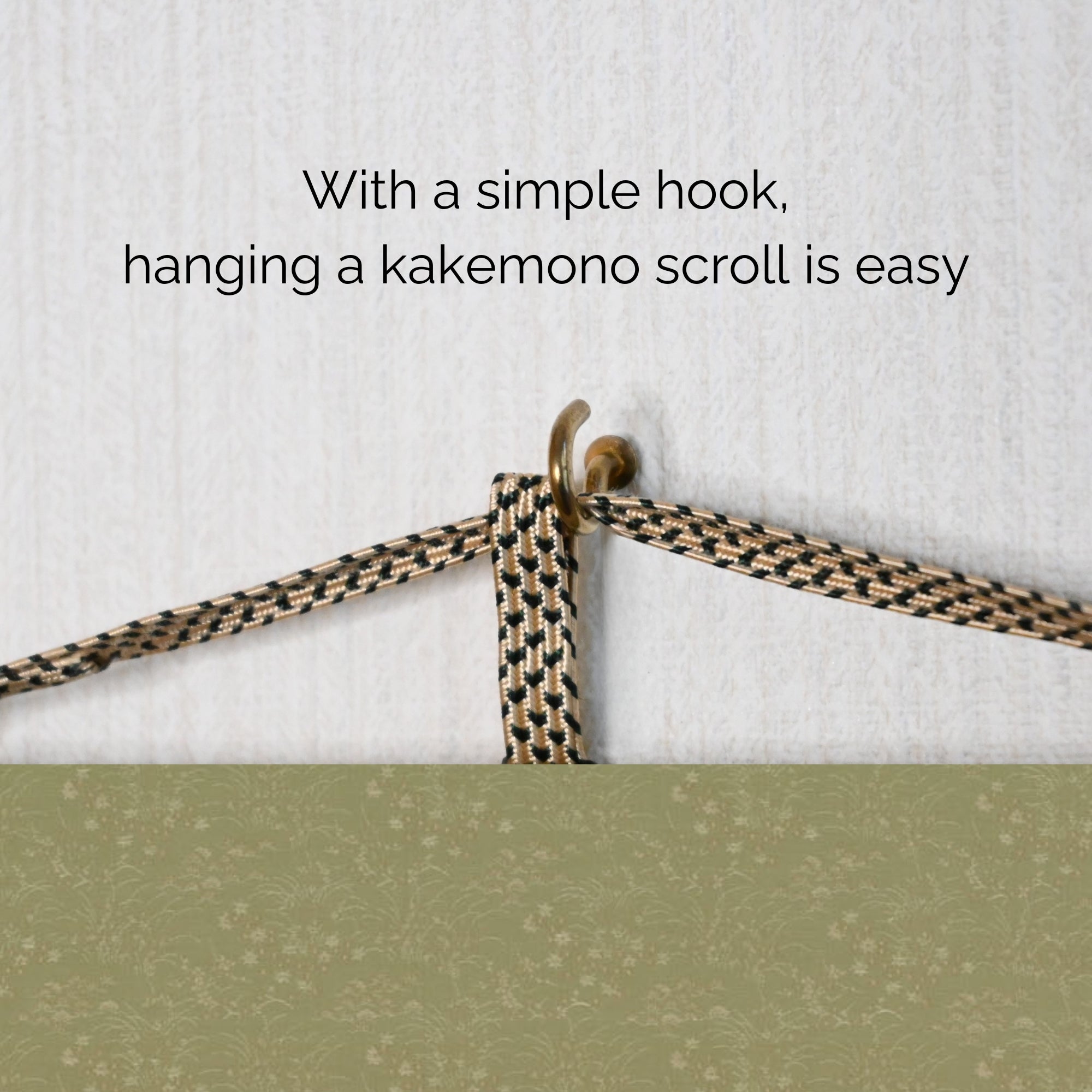 Ichiban Tigre japonais Kakemono Tenture murale – Tigre marchant dans le bambou 